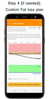 Body fat calculator + a four w android App screenshot 3